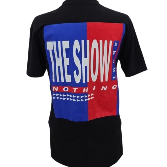 Seinfeld T Shirt The Show About Nothing Graphic Black Tee Unisex Size XS NWOT - Picture 3 of 4